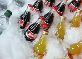 Refrescos con hielo picado
