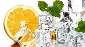Hielo con naranja
